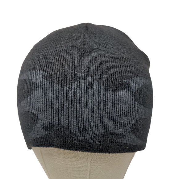 Broner Men's Beanie Hat Black Size OSFM 100% Cotton Flames Graphic - Picture 1 of 11